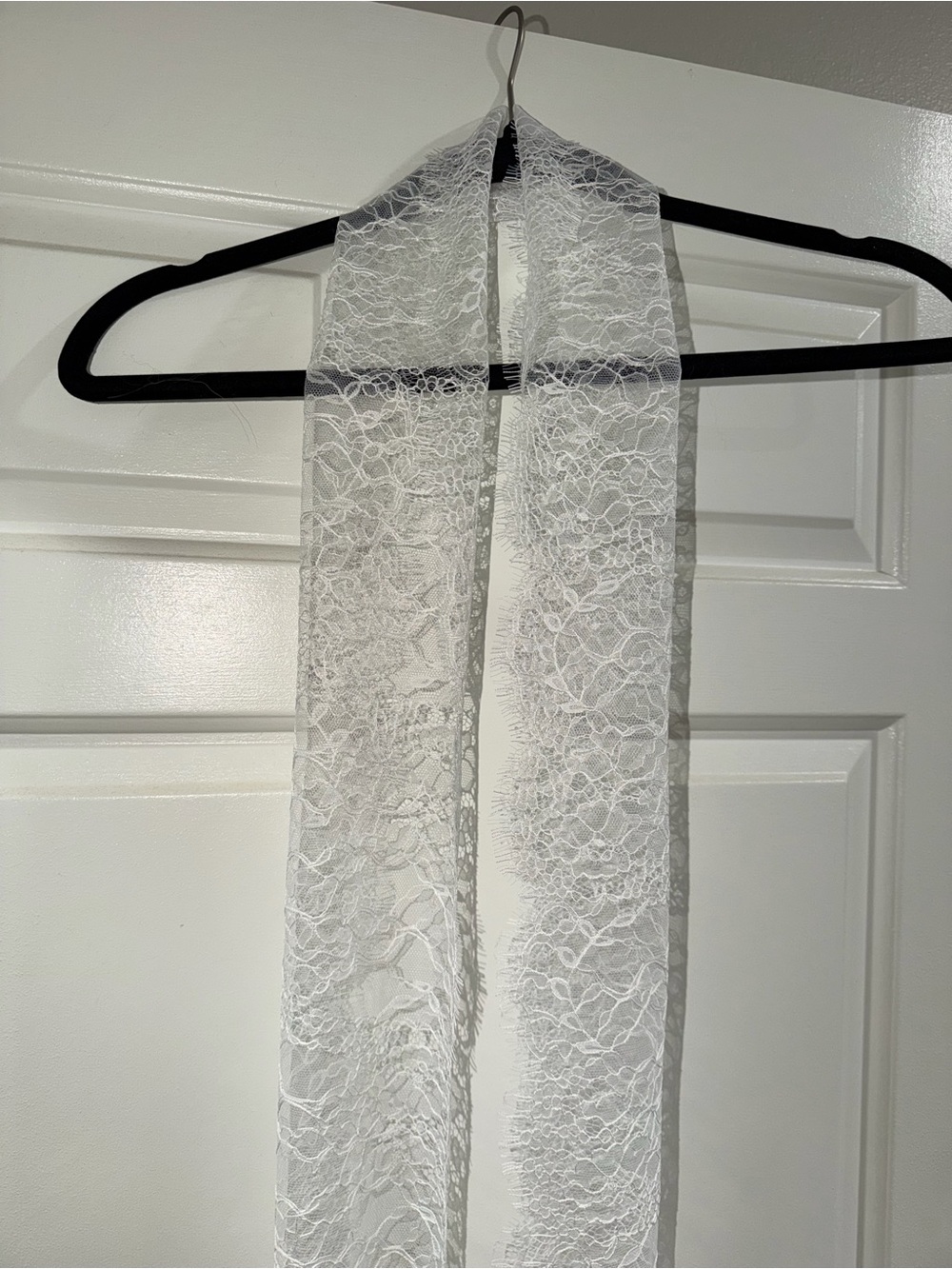 Meshki White Lace Scarf Wrap